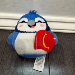 NWT McDonalds Squishmallows 2inch XS Babs Blue and White Bird Plush Toddler Kids